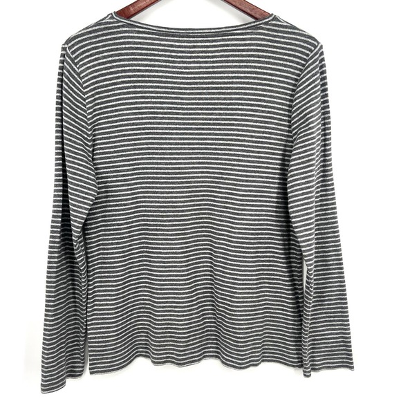 Talbots Womens Size Large Glitter Sparkle Long Sleeve Blouse Shirt Top Christmas - Picture 7 of 7